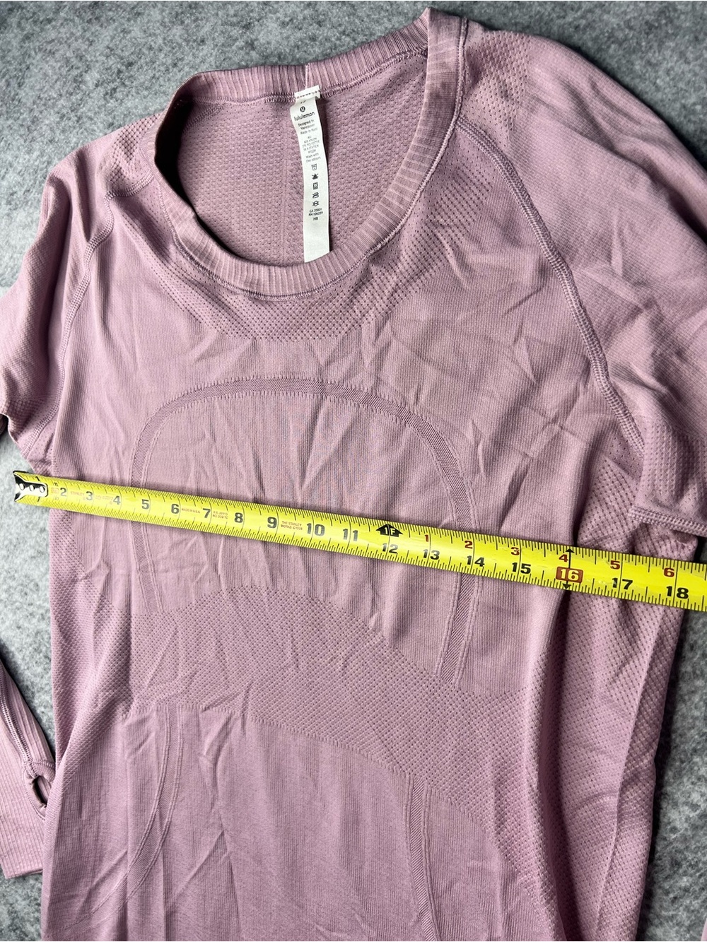 lululemon athletica Dusty Mauve Seamless Long Sleeve Top - Picture 4 of 7